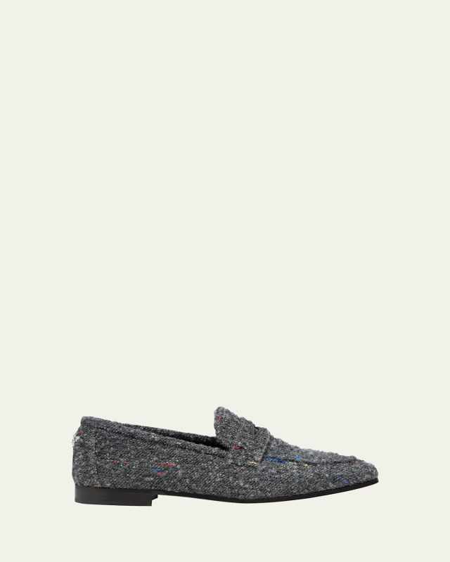 Flaneur Wooly Penny Loafers
