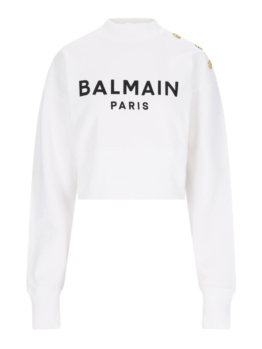 Balmain Sweat-Shirts - Blanc