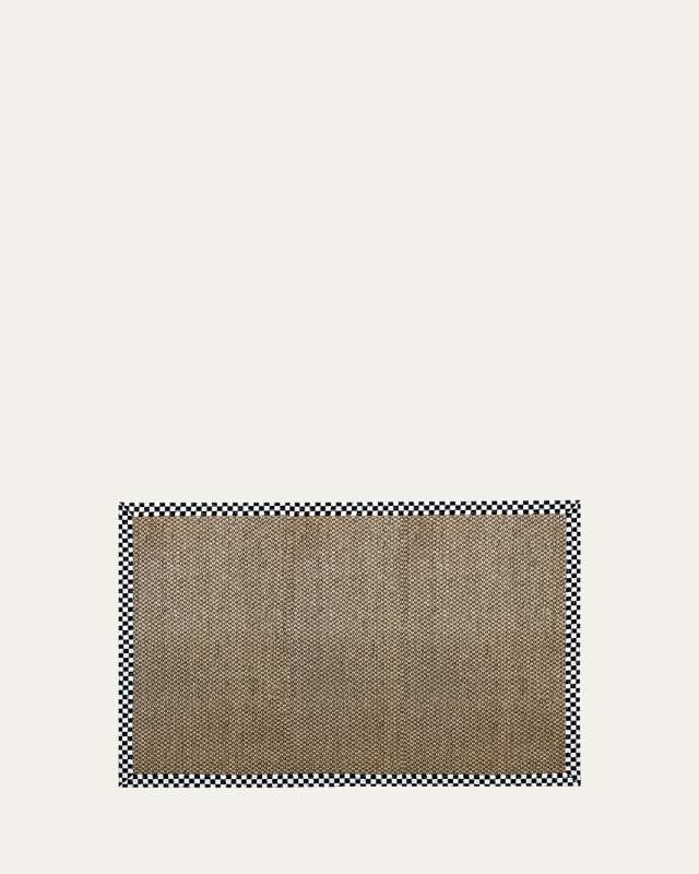 Chunky Sisal Rug Courtly Check, 6' x 9'
