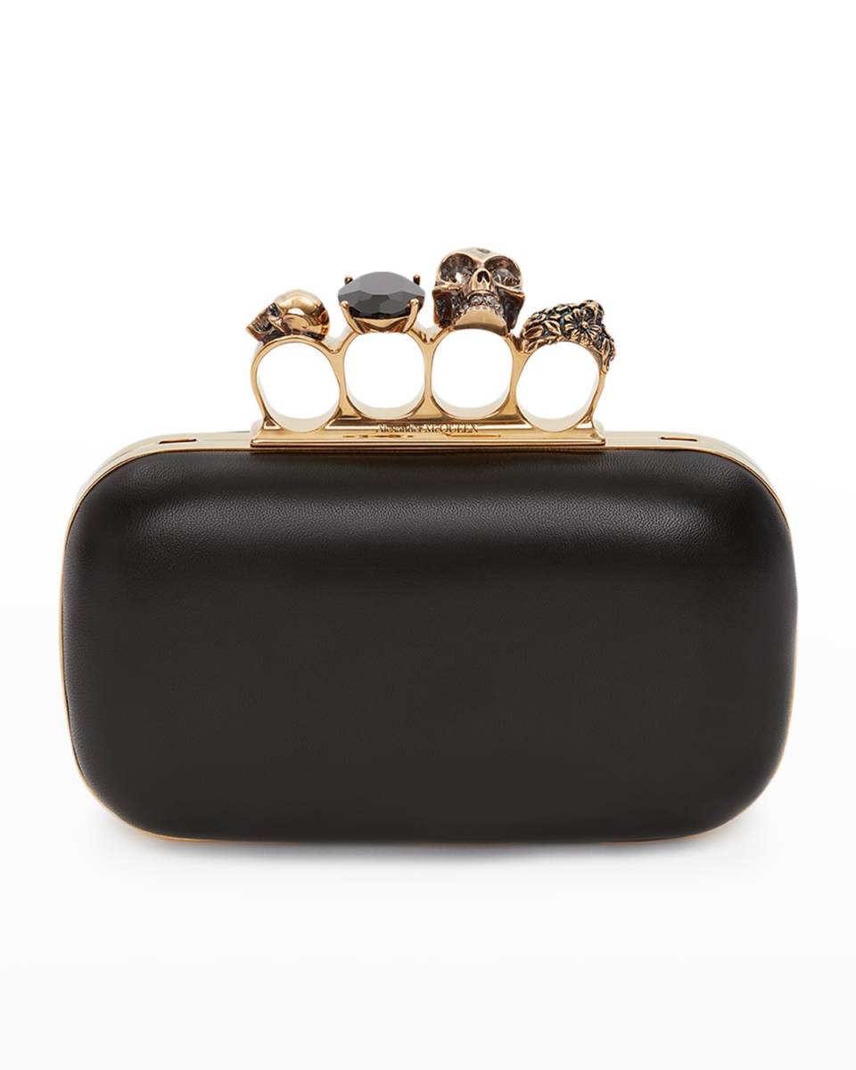 Skull Four Ring Clutch Bag