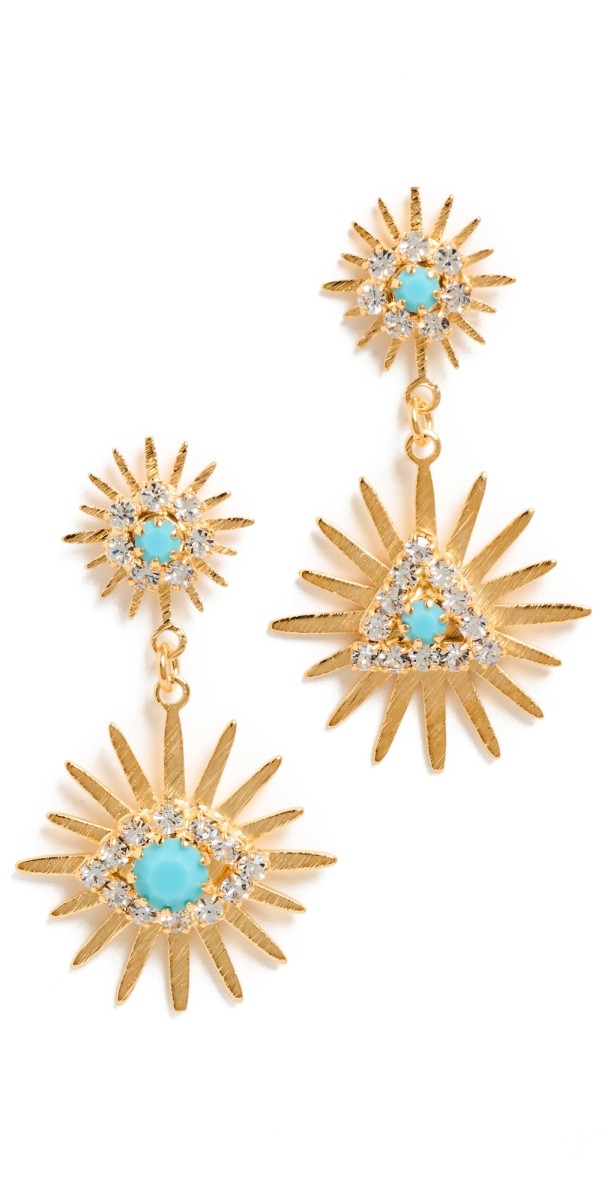 Elizabeth Cole Callaia Earrings Gold