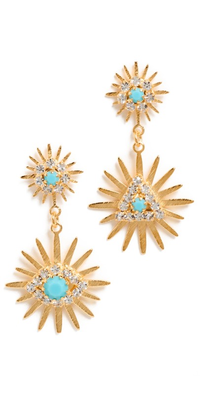 Elizabeth Cole Callaia Earrings Gold