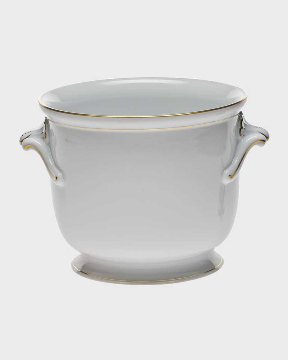 Golden Edge Medium Cache Pot