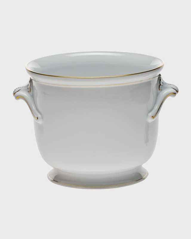 Golden Edge Medium Cache Pot