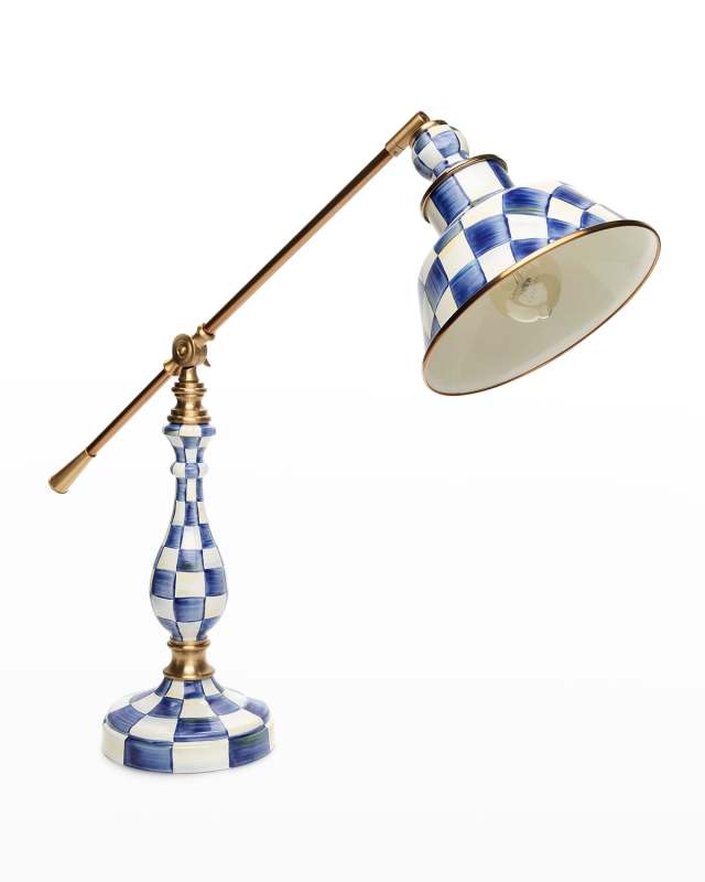 Royal Check 22" Reading Table Lamp