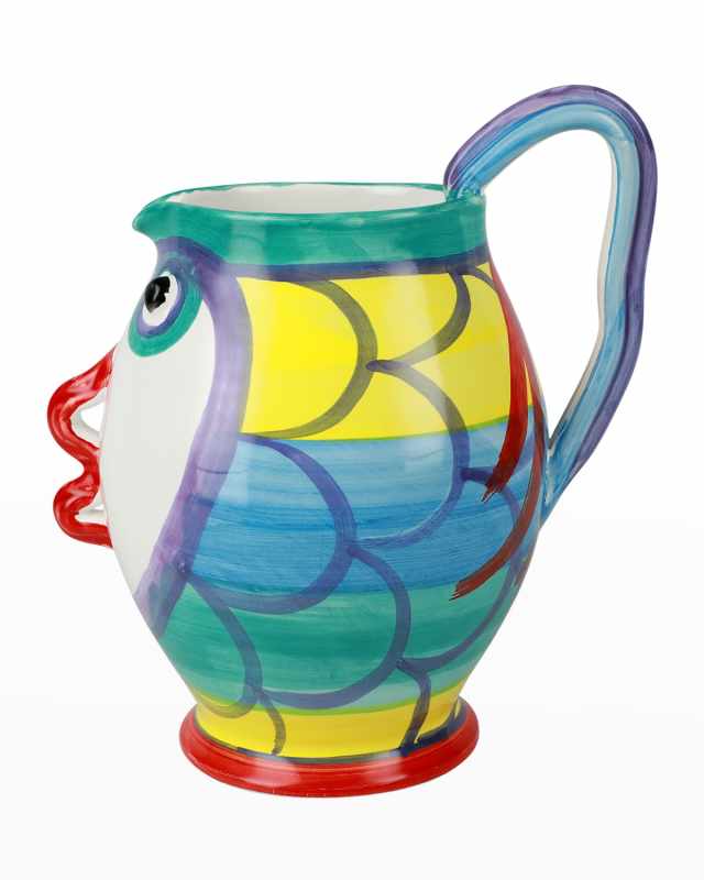Pesci Colorati Figural Large Pitcher
