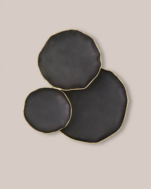 Tipped Edge 3-Cluster Wall Decor