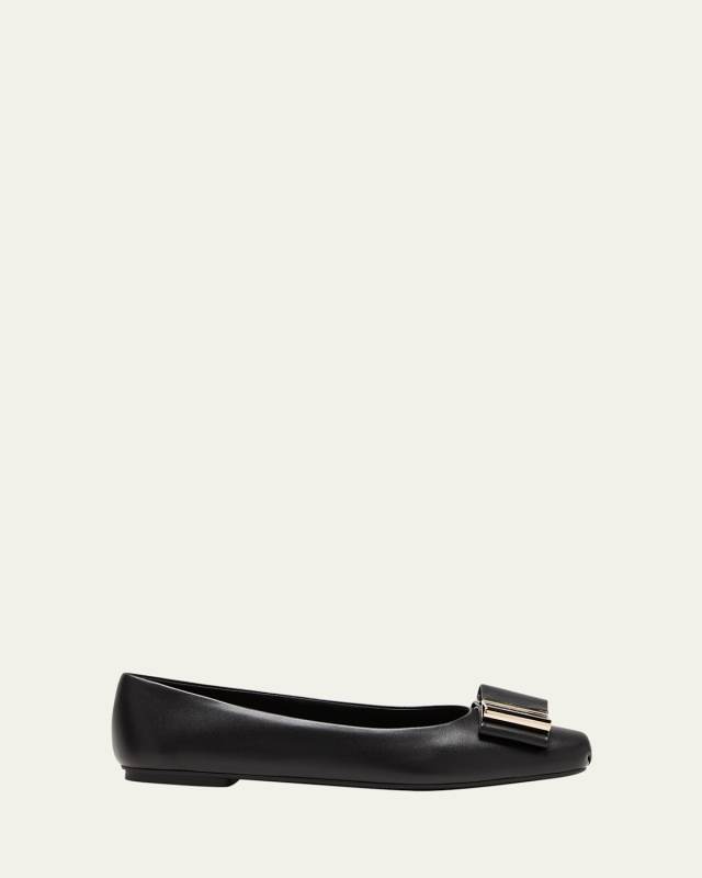 Lena Lambskin Bow Pumps