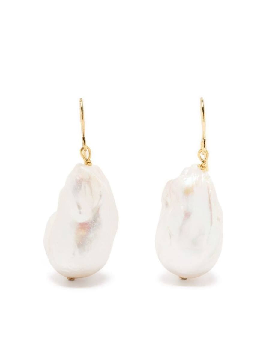 pearl-detail drop earrings