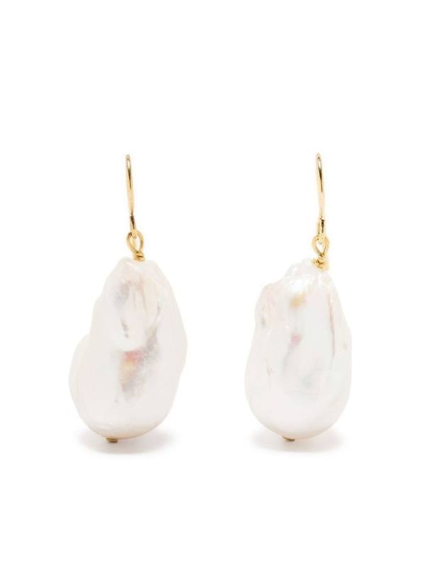 pearl-detail drop earrings