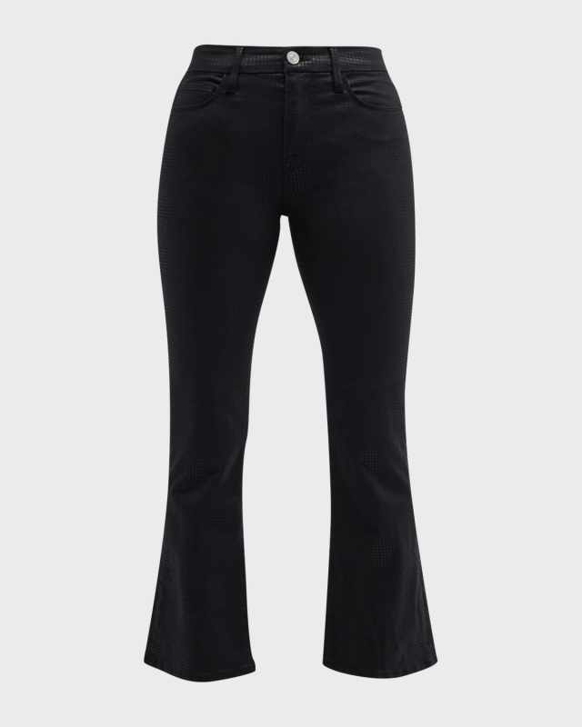 Le Crop Mini Boot Coated Jeans