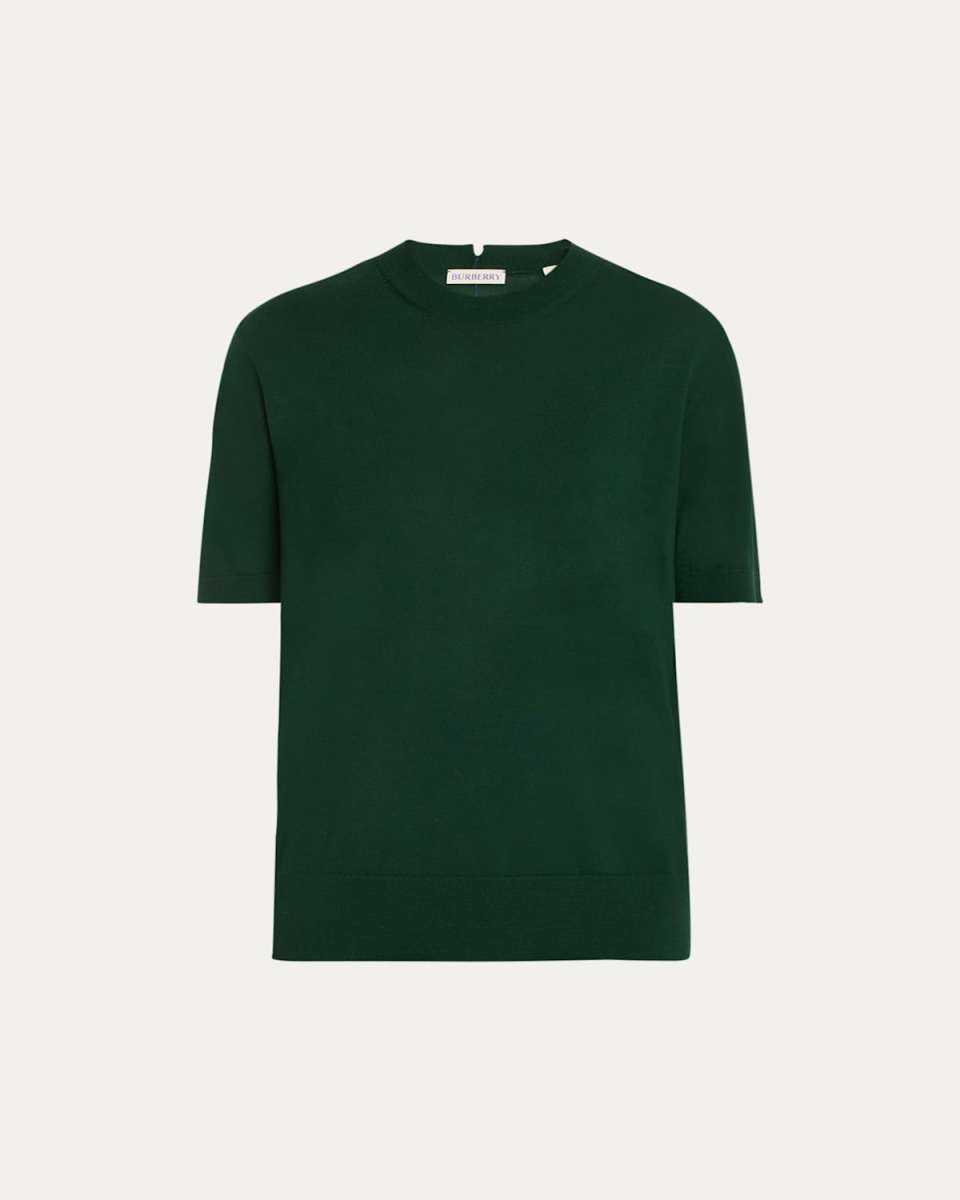 Short-Sleeve Wool Top
