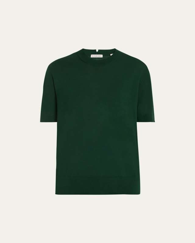 Short-Sleeve Wool Top