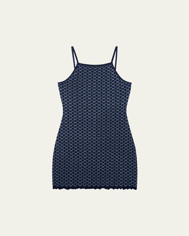 Checker Tank Mini Dress
