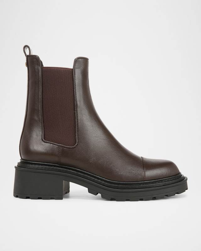 Delilah Leather Chelsea Booties