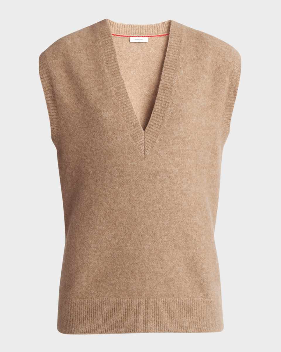 Alpaca and Cashmere Blend Knit Vest