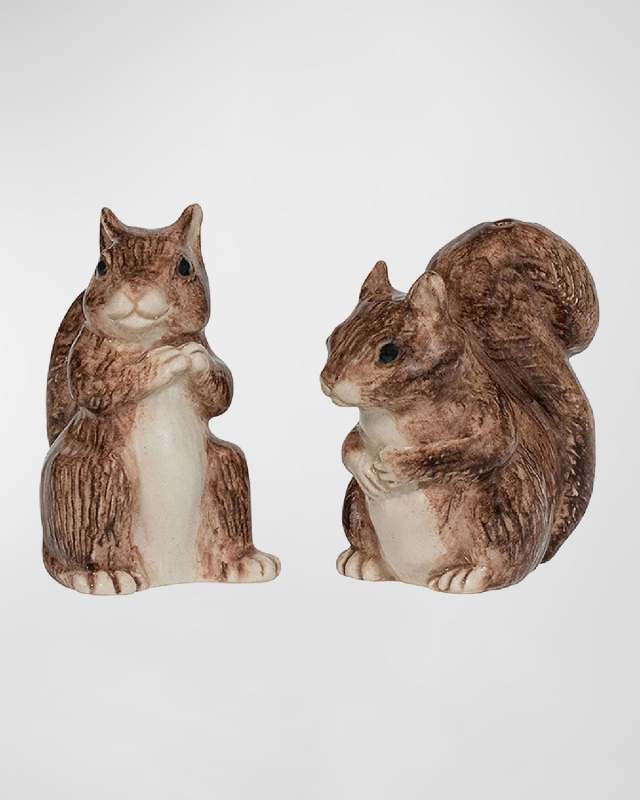 Clever Creatures Squirrel Zelda and Scott Salt & Pepper Set