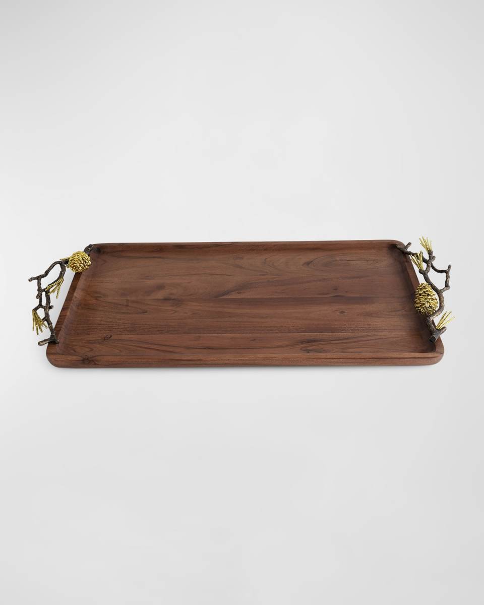 Pine Cone Medium Wood Tray
