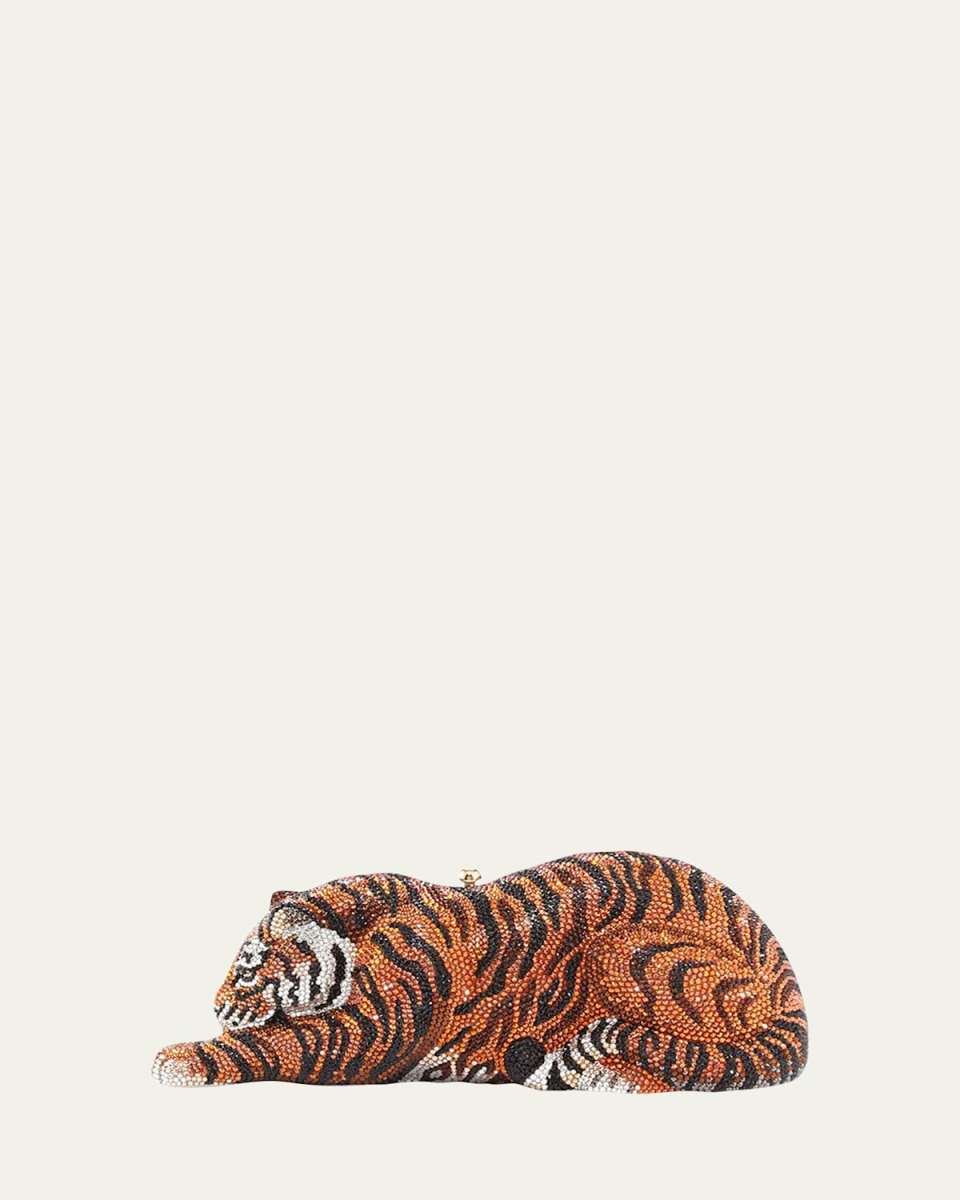 Tiger Crystal Minaudiere, Copper