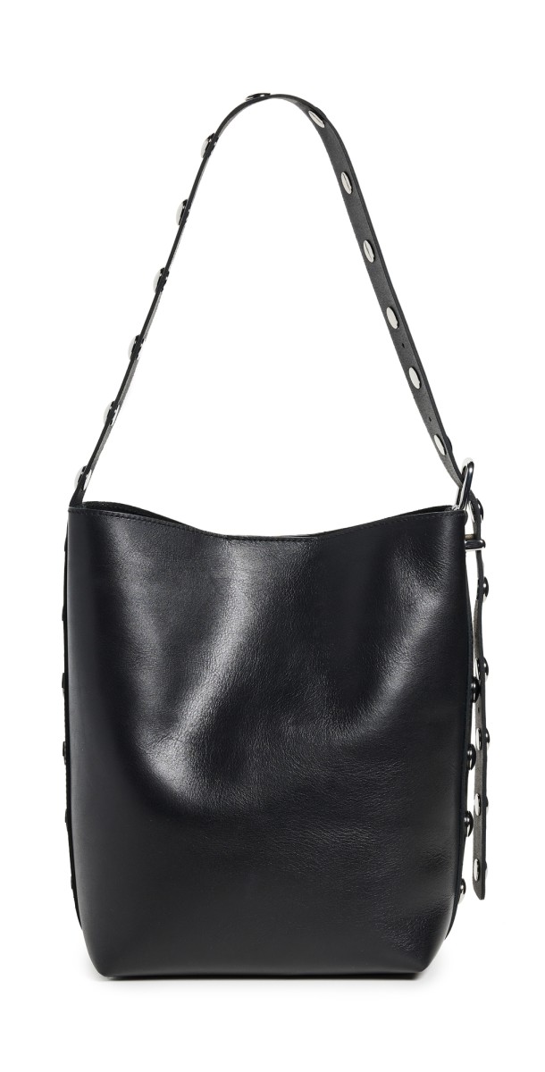 Madewell Stud Essentials Bucket Tote True Black