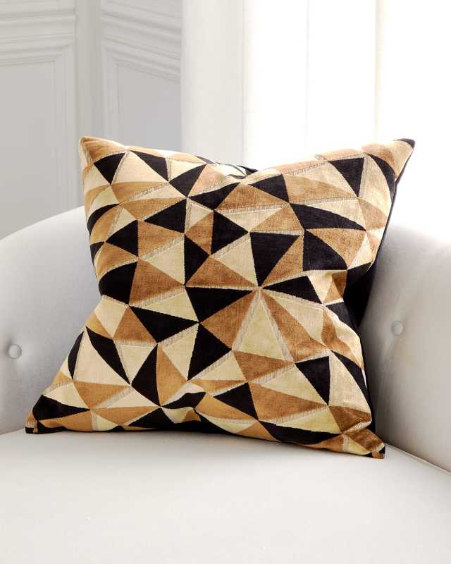 Prismatic Decorative Pillow, 24" Square