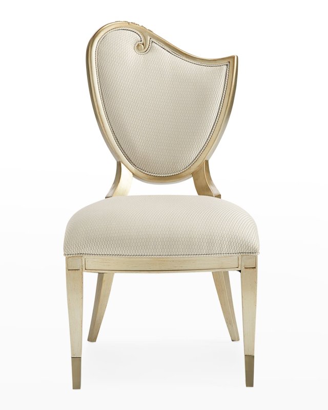 Fontainebleau Right Scroll Dining Side Chairs, Set of 2