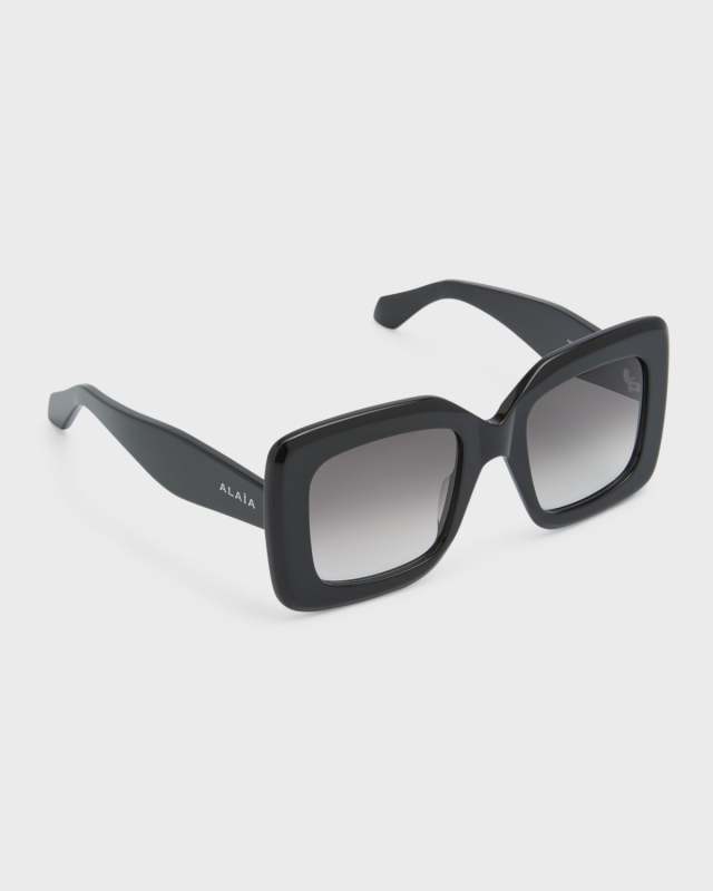 Two-Tone Acetate Butterfly Sunglasses