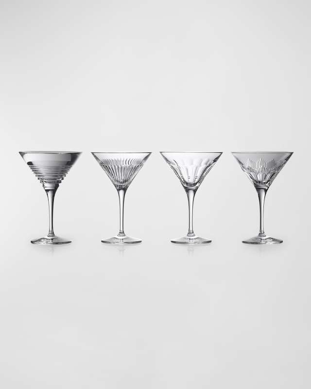 Mixed Mixology Martini Glasses, Set of 4