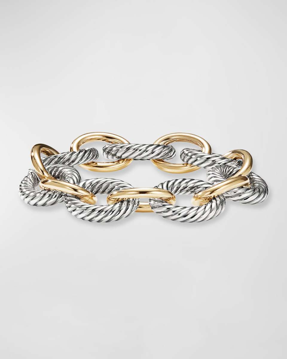Oval Extra-Large Link Bracelet with Gold