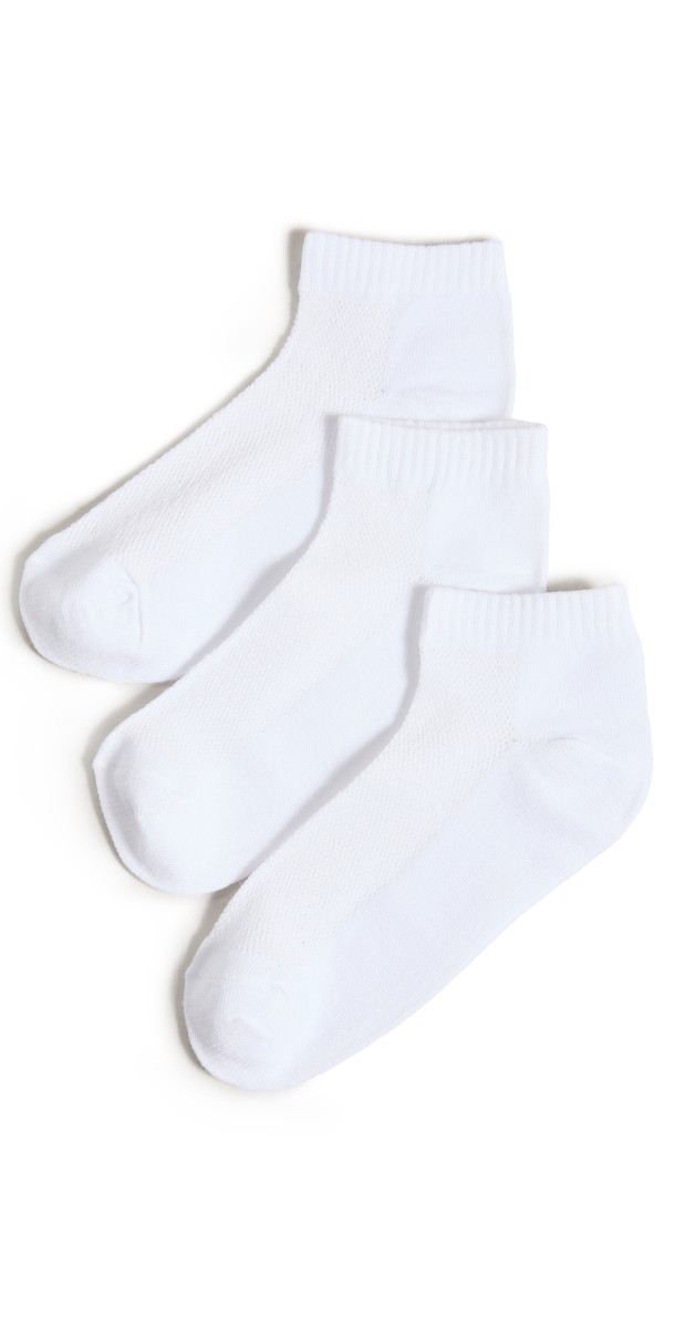 Stems Everyday Ankle Socks Pack Whites