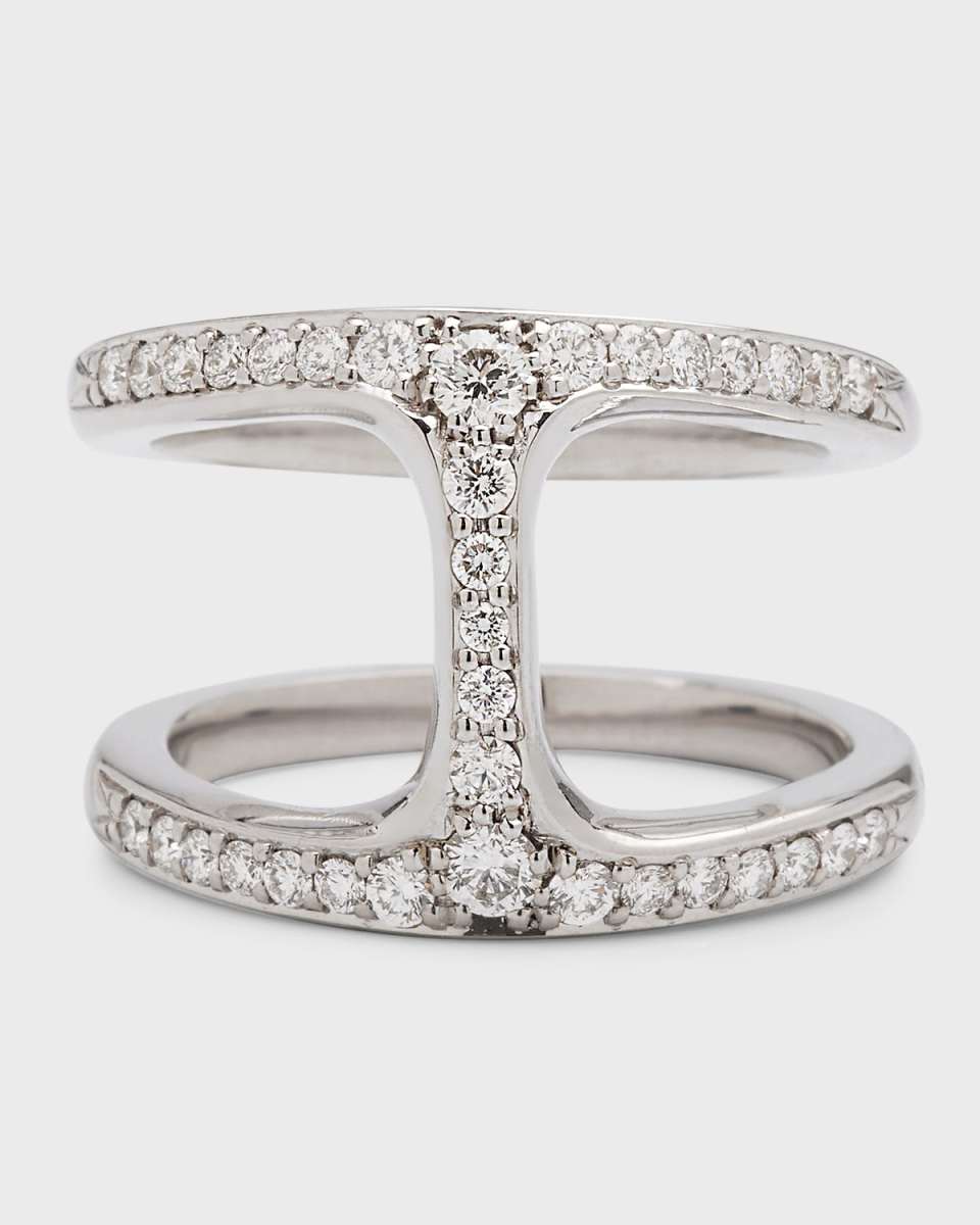 18K Yellow Gold Dame Phan Diamond Ring, Size