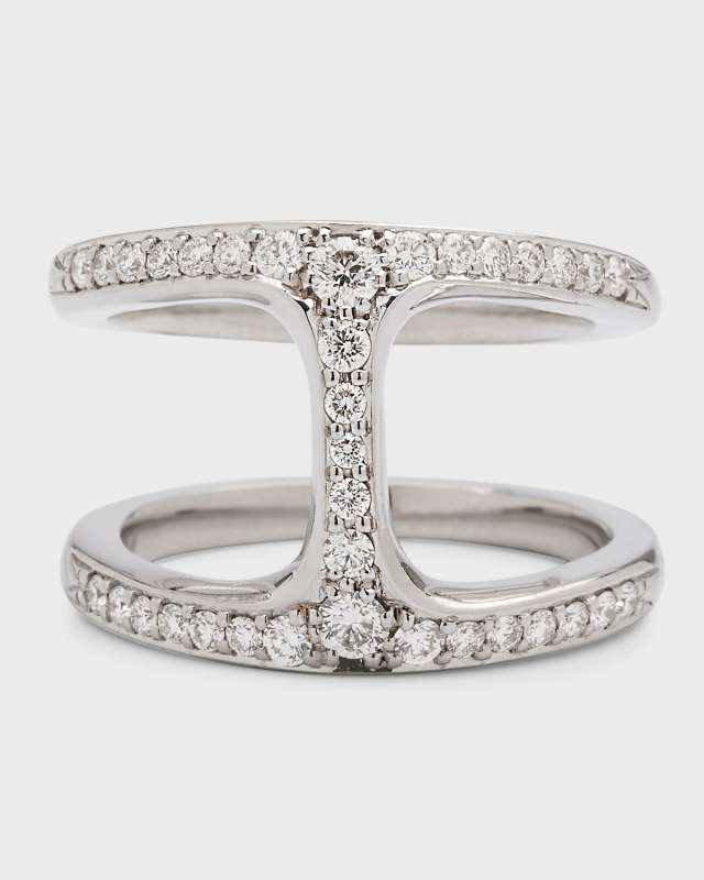 18K Yellow Gold Dame Phan Diamond Ring, Size