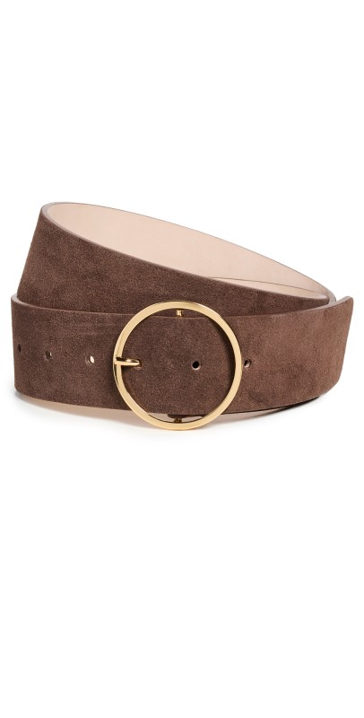 B-Low The Belt Molly Suede Belt Chocolate Gold
