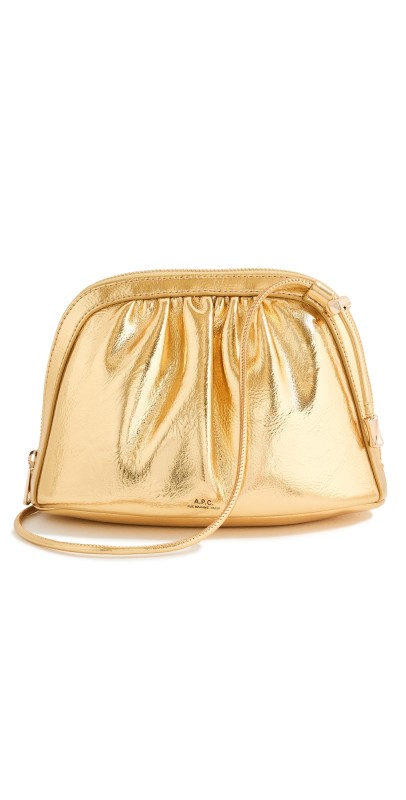 A. P.C. Bourse Ninon Crossbody Bag Gold