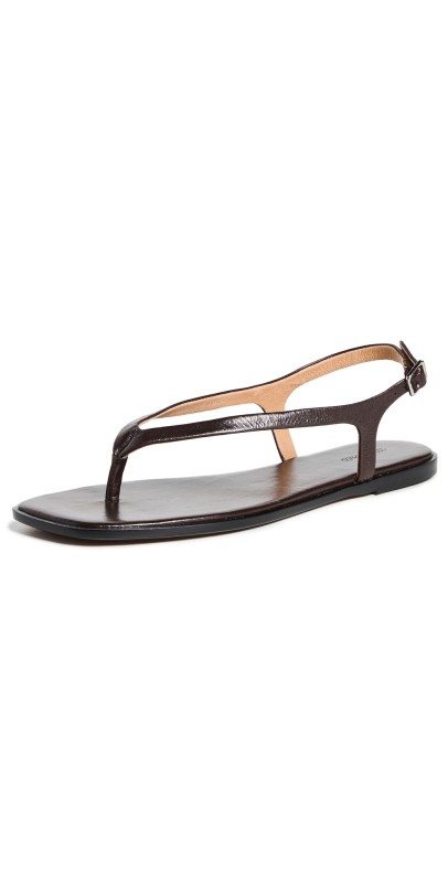 Madewell Palma Thong Sandals Chocolate Raisin