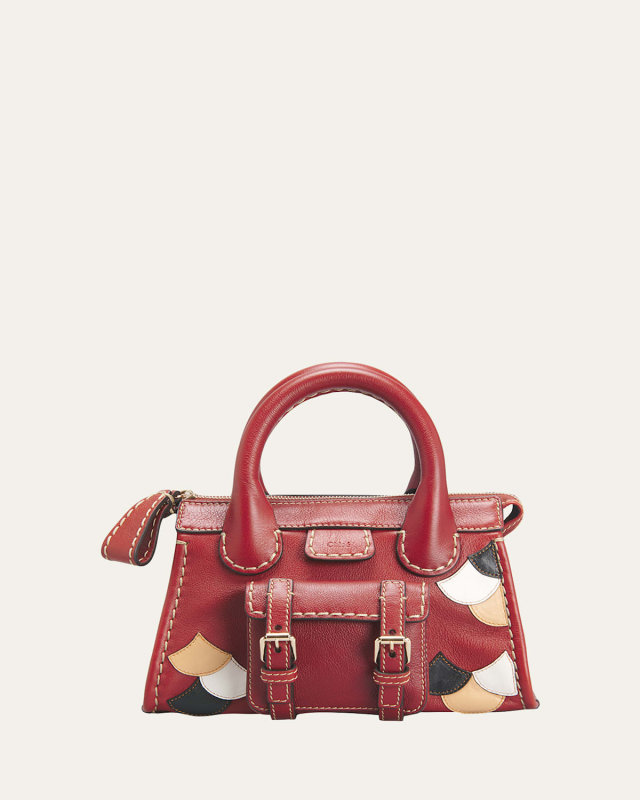 Edith Mini Scalloped Top-Handle Bag