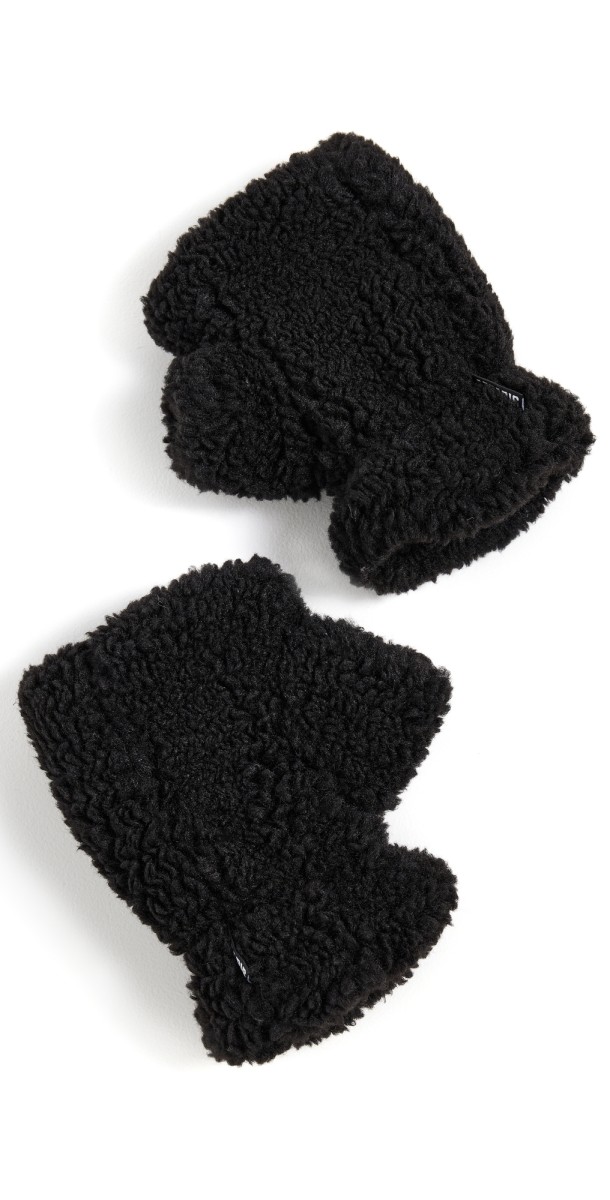 Apparis Ariel Luxe Teddie Mittens Noir