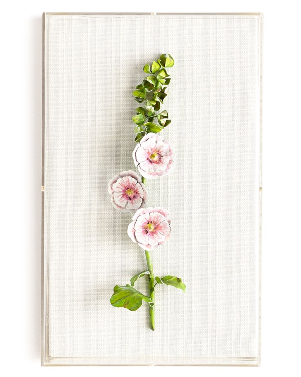 Original Painted Hollyhock Study