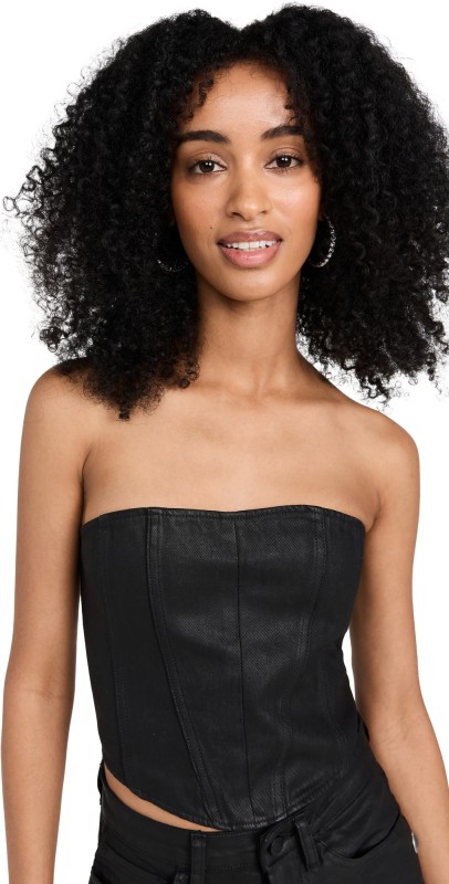 3x1 Strapless Corset Coated Noir