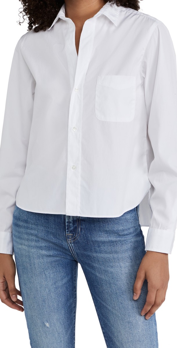 Frank & Eileen Silvio Woven Button Up White