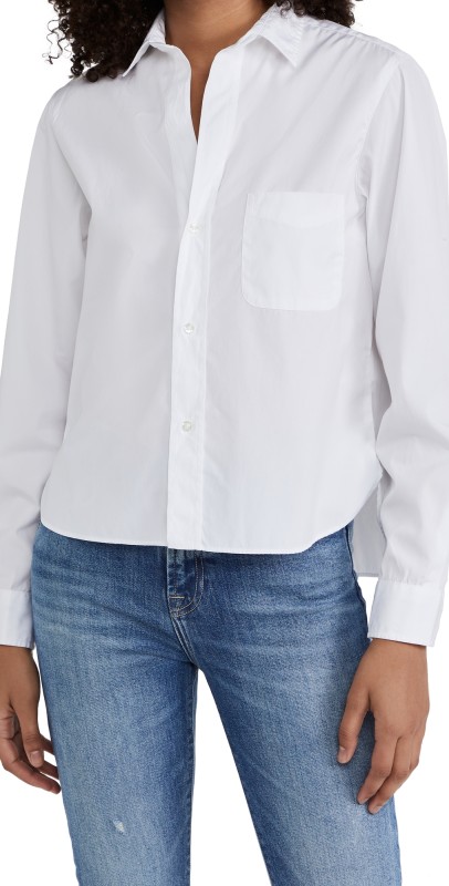 Frank & Eileen Silvio Woven Button Up White