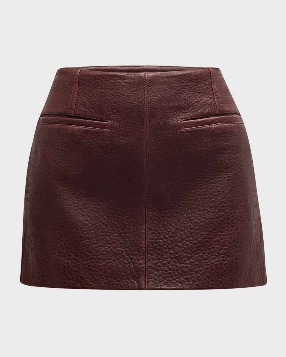 Cowan Leather Mini Skirt