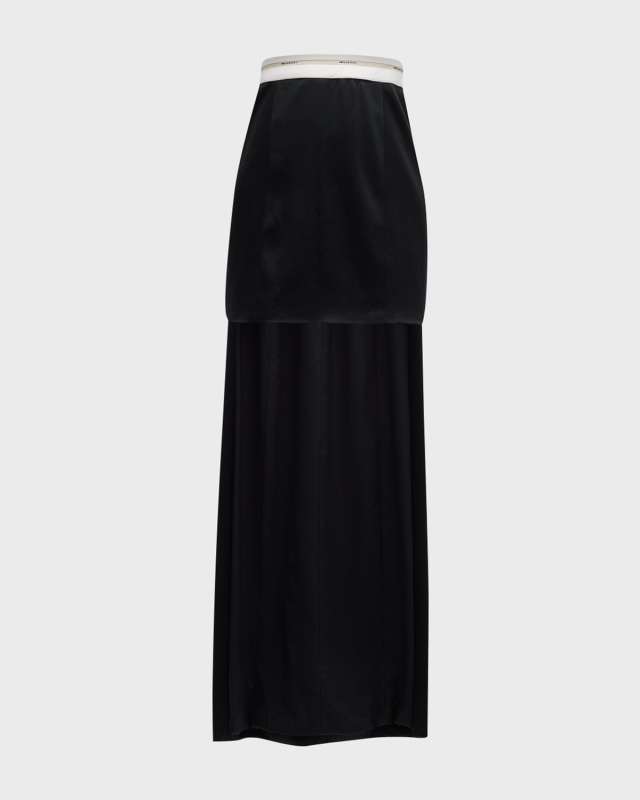 Riahn Logo-Band Train Mini Skirt