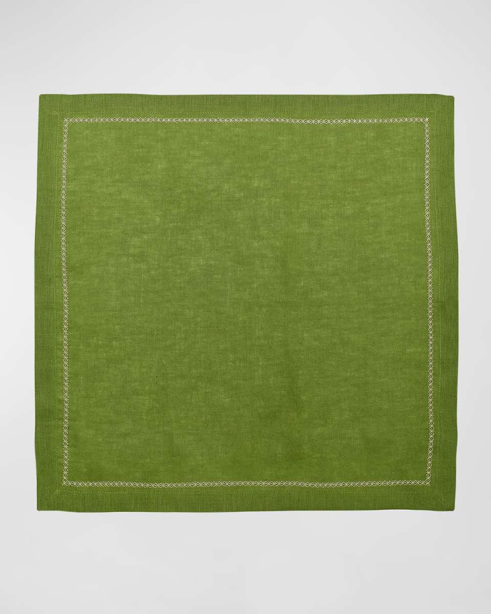 Classic Spring Green Linen Napkin