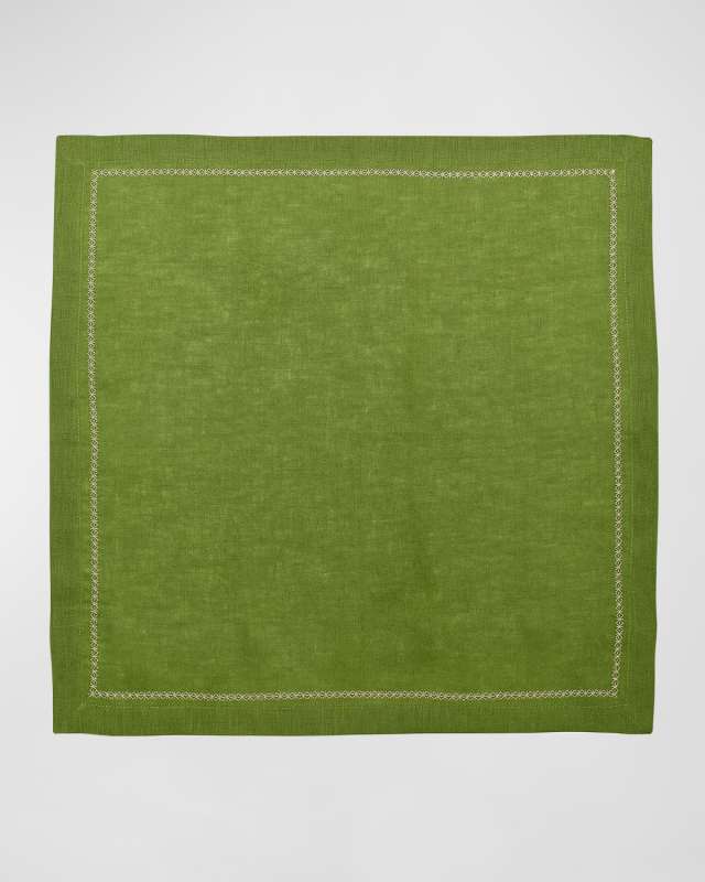 Classic Spring Green Linen Napkin