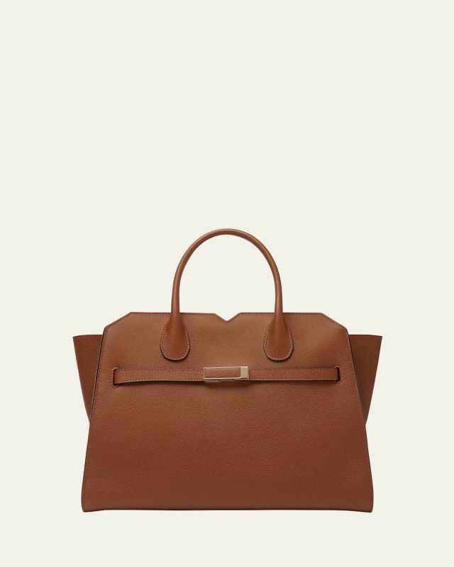 Milano Medium Leather Tote Bag