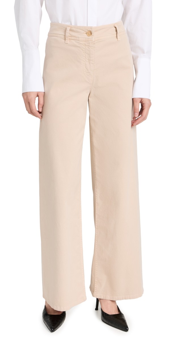 Nili Lotan Megan Twill Pants Sandstone