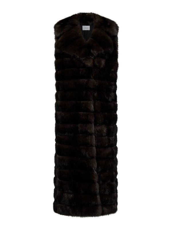 Yves Salomon Gilet - Marron