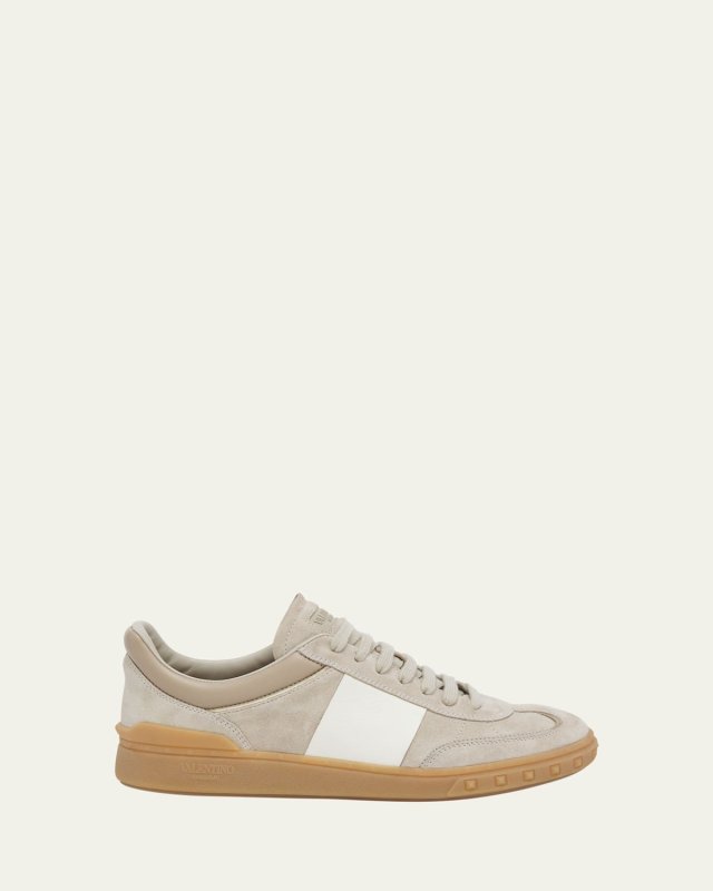 Upvillage Bicolor Stripe Low-Top Sneakers