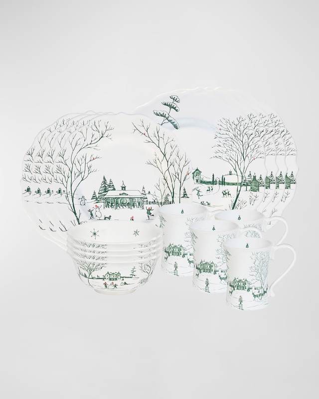 Country Estate Winter Frolic 16-Piece Dinnerware Set